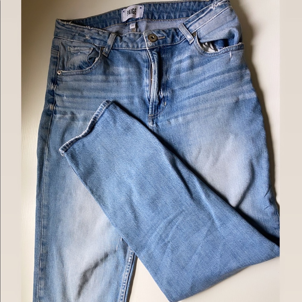 Paige high-waisted straight leg jeans (size 29)